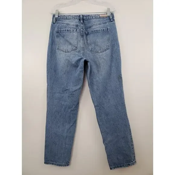 Blank NYC The Madison Crop High Rise Jeans 28 Distressed Cottagecore Festival - Picture 4 of 10